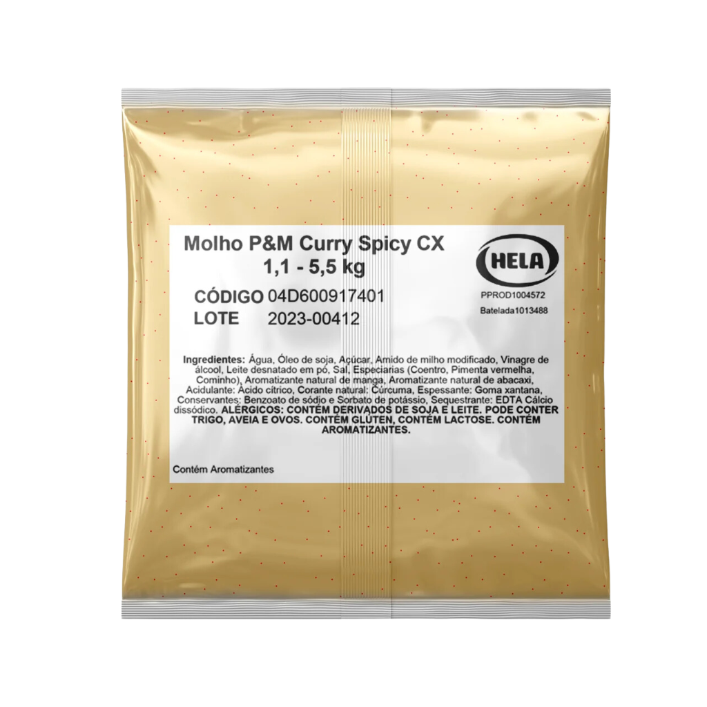 Molho P&M Curry Spicy - 1,1 kg