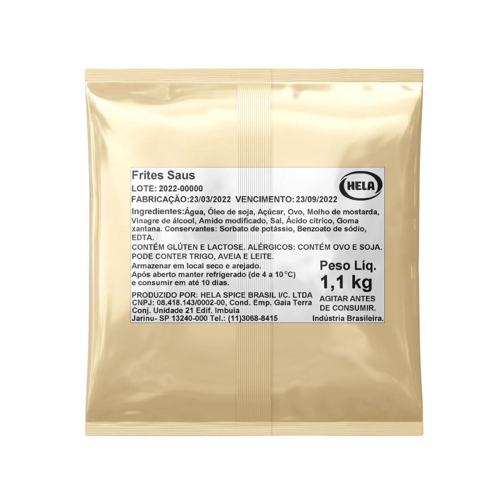 Maionese Fritten Sauce - Bag 1,1 Kg e 3 Kg - Cx 5,5kg