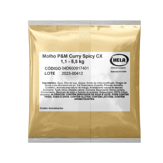 Molho P&M Curry Spicy - 1,1 kg