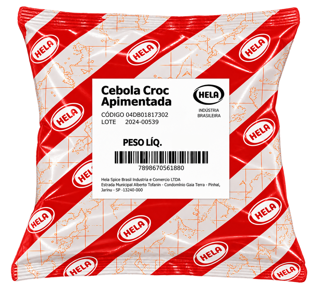 Cebola Croc Apimentada - Bag 300g - Cx 1,8 kg