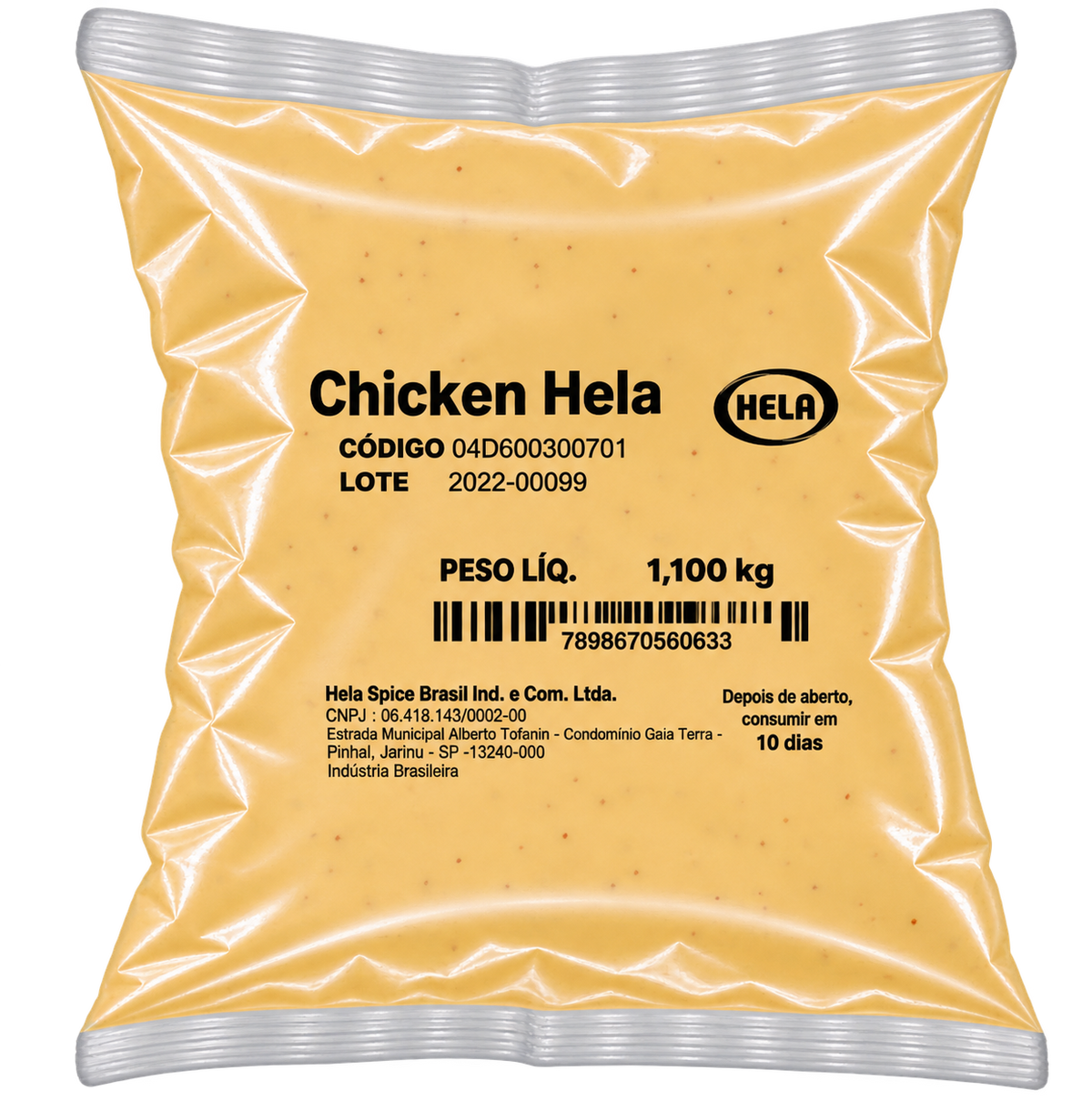 Chicken Hela (Molho Clássico) - Validade 01/12/26