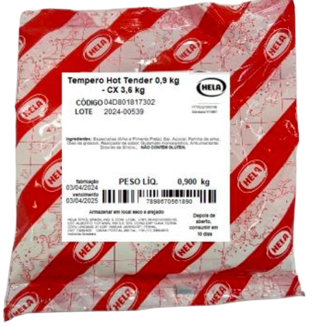 Tempero Hot Tender Bag 900g - CX 3,6 kg
