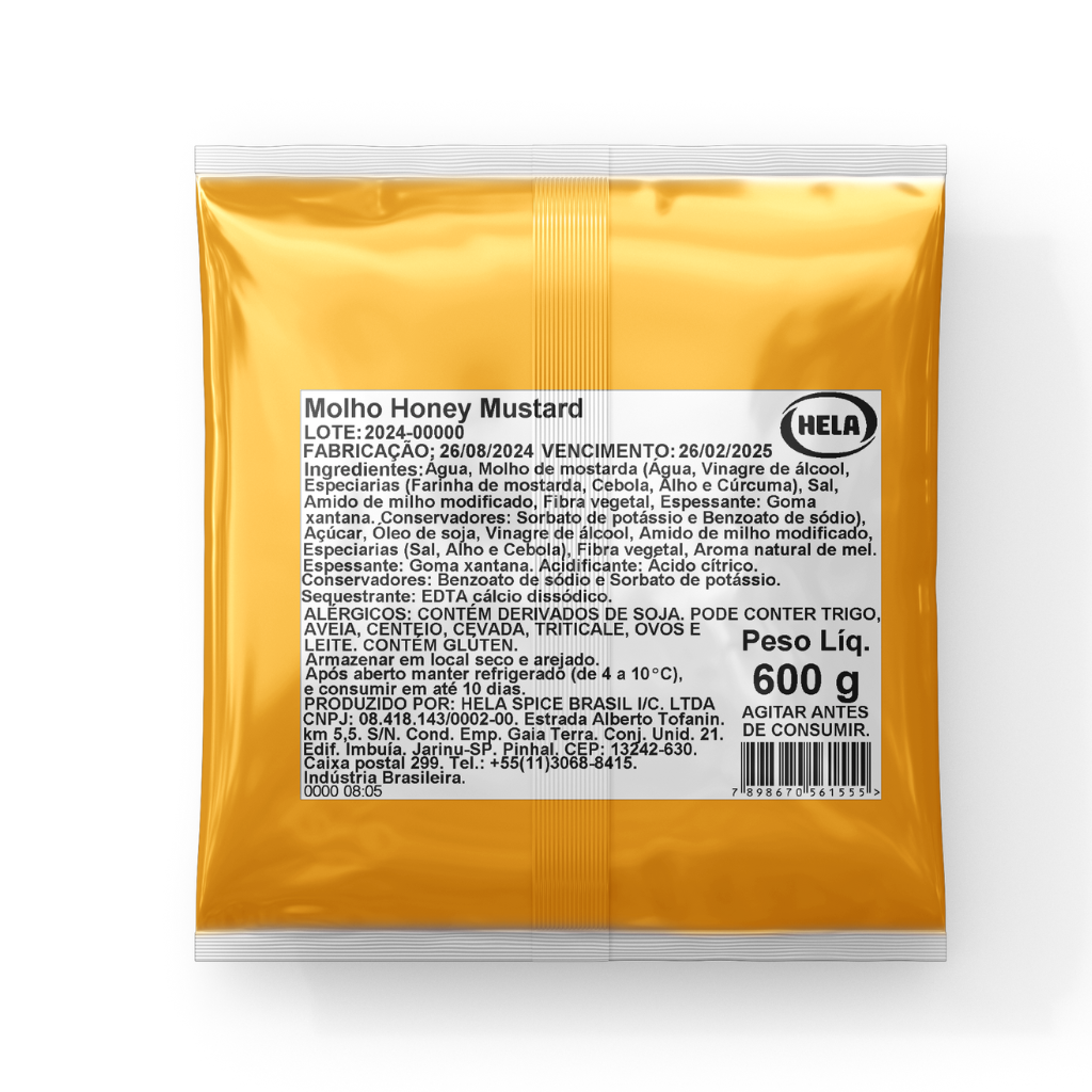 Honey Mustard - Bag 1,1 Kg - Cx 5,5kg