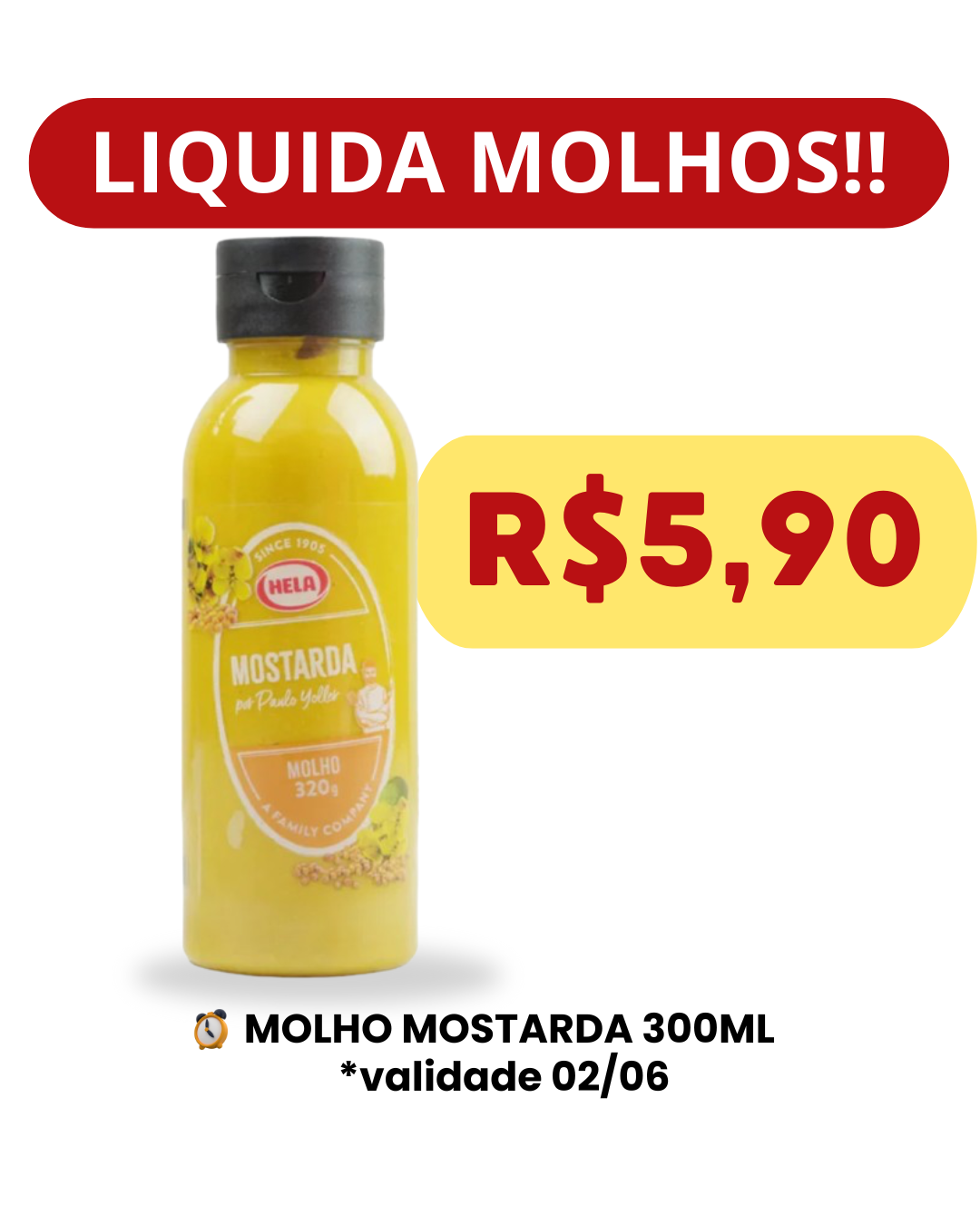 Molho de mostarda - 300ml