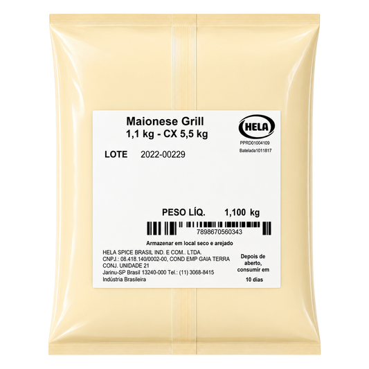 Maionese Grill - Bag 1,1 Kg - Cx 5,5kg